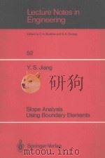SLOPE ANALYSIS USING BOUNDARY ELEMENTS（ PDF版）