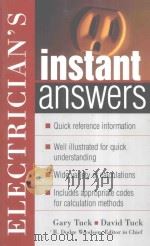 ELECTRICIAN'S INSTANT ANSWERS PDF电子版封面 0071402039 DAVID TUCK AND GARY TUCK