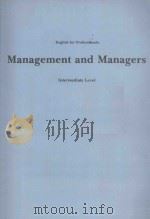 ENGLISH FOR PROFESSIONALS:MANAGEMENT AND MANAGERS INTERMEDIATE LEVEL PDF电子版封面 ELEANOR LANDER