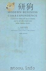 MODERN BUSINESS CORRESPONDENCE PDF电子版封面 0712113924 L.GARTSIDE