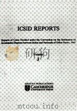 ICSID REPORTS VOLUME 3（1995 PDF版）