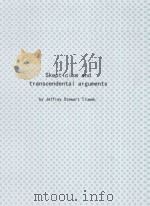 SKEPTICISM AND TRANSCENDENTAL ARGUMENTS 1975 PDF电子版封面