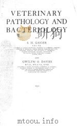 VETERINARY PATHOLOGY AND BACTERIOLOGY 1932 PDF电子版封面