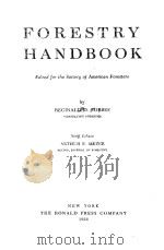 FORESTRY HANDBOOK（1956 PDF版）