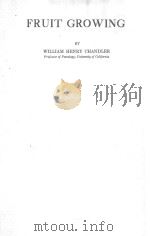 FRUIT GROWING PDF电子版封面
