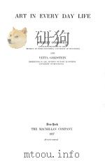 ART IN EVERY DAY LIFE（1927 PDF版）