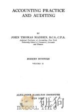 MODERN BUSINESS VOLUME 21 ACCOUNTING PRACTICE AND AUDITING（1917 PDF版）