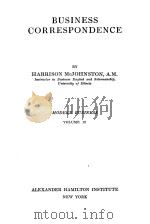 MODERN BUSINESS VOLUME 12 BUSINESS CORRESPONDENCE 1917 PDF电子版封面