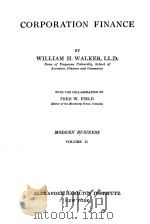 MODERN BUSINESS VOLUME 11 CORPORATION FINANCE 1917 PDF电子版封面