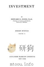 MODERN BUSINESS VOLUME 23 INVESTMENT（1917 PDF版）