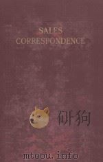 SALES CORRESPONDENCE 1914 PDF电子版封面