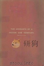 THE ACCOUNTS OF A MOTOR CAB COMPANY 1911 PDF电子版封面