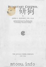 BUDGETARY CONTROL（1922 PDF版）
