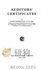AUDITORS‘ CERTIFICATES（1927 PDF版）