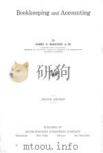 BOOKKEEPING AND ACCOUNTING SECOND EDITION（1926 PDF版）