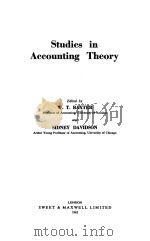 STUDIES IN ACCOUNTING THEORY 1962 PDF电子版封面