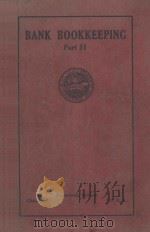 BANK BOOKKEEPING PART Ⅱ INSTRUCTION PAPER（1923 PDF版）