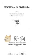 SURPLUS AND DIVIDENDS（1947 PDF版）