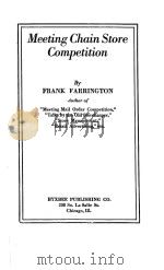 MEETING CHAIN STORE COMPETITION（1922 PDF版）