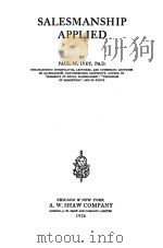SALESMANSHIP APPLIED（1926 PDF版）