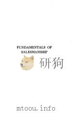 FUNDAMENTALS OF SALESMANSHIP（1923 PDF版）
