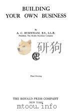 BUILDING YOUR OWN BUSINESS（1923 PDF版）