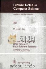 FORMAL TECHNIQUES IN REAL-TIME AND FAULT-TOLERANT SYSTEMS（1988 PDF版）