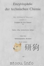 ENZYKLOPADIE DER TECHNISCHEN CHEMIE 3（1929 PDF版）