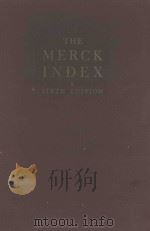 THE MERCK INDEX OF CHEMICALS AND DRUGS SIXTH EDITION 1952 PDF电子版封面