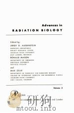 ADVANCES IN RADIATION BIOLOGY  VOLUME 3（1969 PDF版）