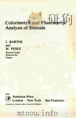 COLORIMETRIC AND FLUORIMETRIC ANALYSIS OF STEROIDS（1976 PDF版）