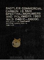 SADTLER CARBON-13 NMR OF MONOMERS AND POLYMERS  VOLUME 3  D4010-D6000C（ PDF版）