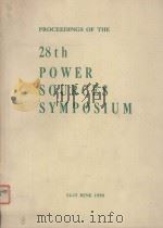 PROCEEDINGS OF THE 28th POWER SOURCES SYMPOSIUM（1978 PDF版）