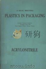 PLASTICS IN PACKAGING/ACRYLONITRILE 1978 PDF电子版封面