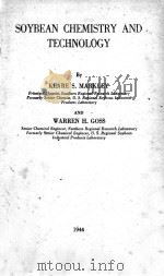 SOYBEAN CHEMISTRY AND TECHNOLOGY 1944 PDF电子版封面