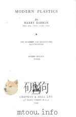 MODERN PLASTICS SECOND EDITION（1949 PDF版）