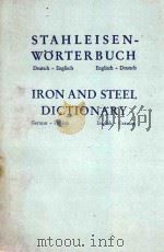 STAHLEISEN-WORTERBUCH/IRON AND STEEL DICTIONARY（1958 PDF版）
