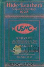 HIDE AND LEATHER‘S CLASSIFIED DIRECTORY 1928 EDITION PDF电子版封面