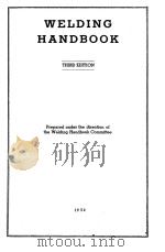 WELDING HANDBOOK THIRD EDITION（1950 PDF版）