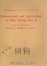 Fundamentals and Applications of Solar Energy-Part II PDF电子版封面 0816902186