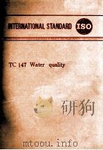INTERNATIONAL STANDARD TC147  WATER QUALITY     PDF电子版封面     