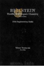 BEILSTEIN HANDBOOK OF ORGANIC CHEMISTRY FIFTH SUPPLEMENTARY SERIES VOLUME TWENTY-ONE PART NINE PDF电子版封面 3540515836