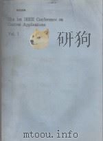 THE 1ST IEEE CONFERENCE ON CONTROL APPLICATIONS VOL.1（ PDF版）