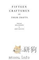 FIFTEEN CRAFTSMEN ON THEIR CRAFTS（1945 PDF版）