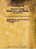 A SYMPOSIUM ON PRESTRESSED CONCRETE STATICALLY INDETERMINATE STRUCTURES 1953 PDF电子版封面