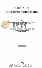 DESIGN OF CONCRETE STRUCTURES FOURTH EDITION 1940 PDF电子版封面