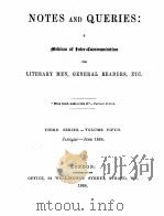NOTES AND QUERIES THIRD SERIES.-VOLUME FIFTH 1864 PDF电子版封面