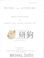 NOTES AND QUERIES NINTH SERIES.-VOLUME Ⅶ   1901  PDF电子版封面    JOHN C.FRANCIS 
