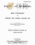 NOTES AND QUERIES TENTH SERIES.-VOLUME Ⅲ（1905 PDF版）