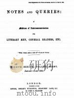 NOTES AND QUERIES EIGHTH SERIES.-VOLUME FIRST（1892 PDF版）